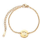 Pulsera con Colgante del Signo del Zodiaco Astrológico virgo