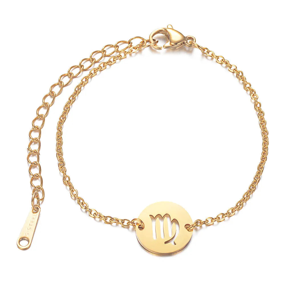 Pulsera con Colgante del Signo del Zodiaco Astrológico virgo