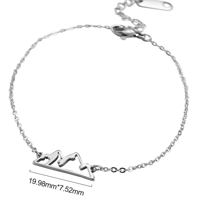 Pulsera con Colgante de Montaña para Mujer