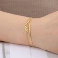 Pulsera con Colgante de Montaña para Mujer oro