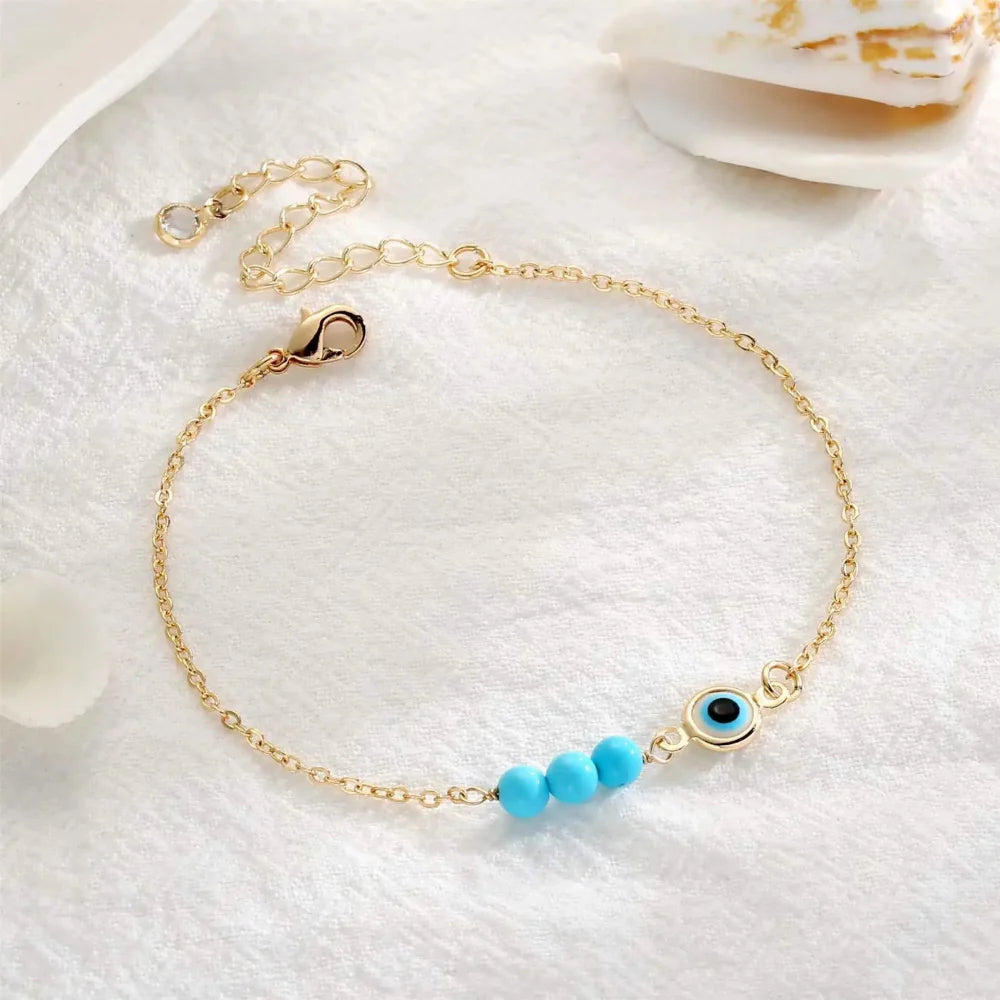 Pulsera con Perlas Contra el Mal de Ojo