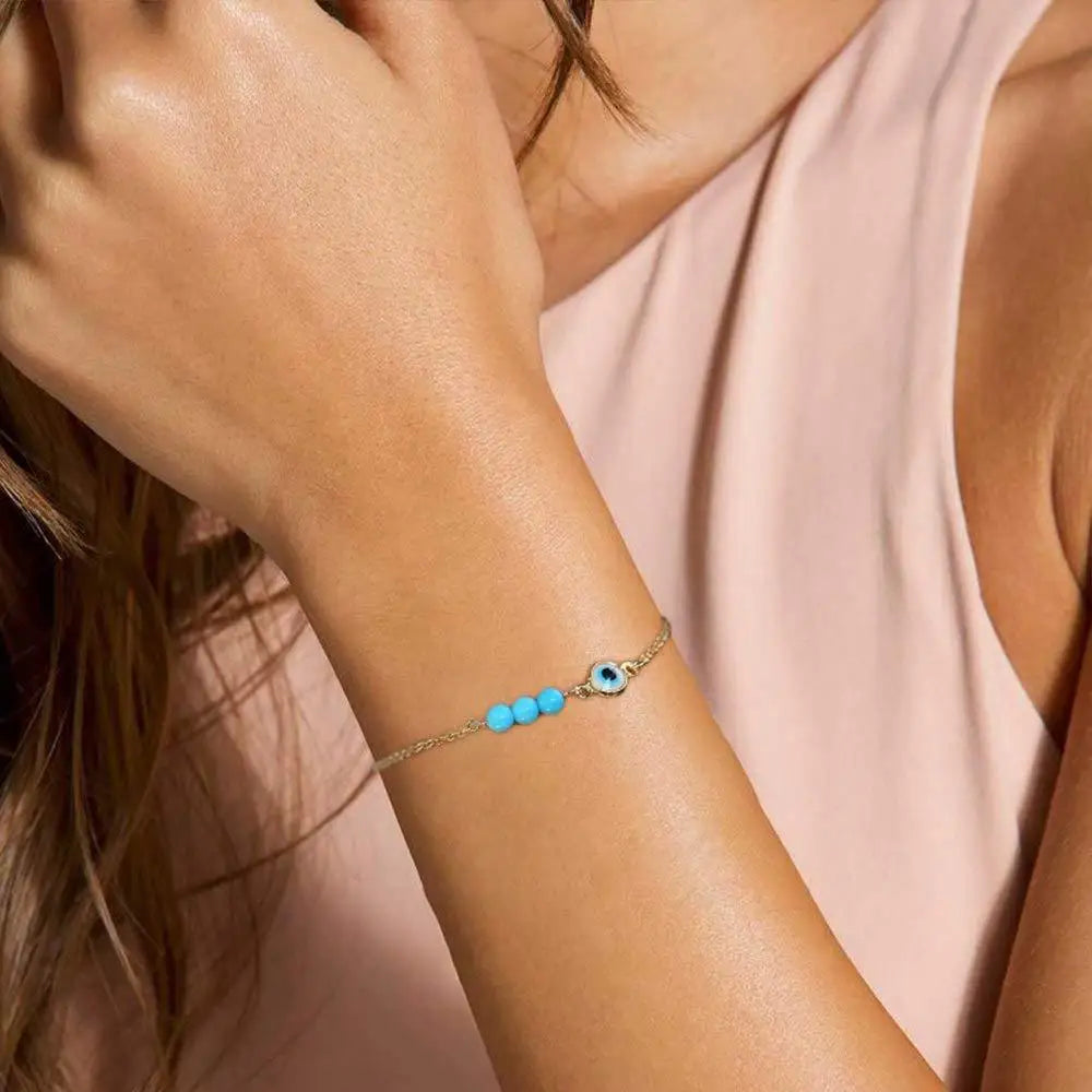 Pulsera con Perlas Contra el Mal de Ojo