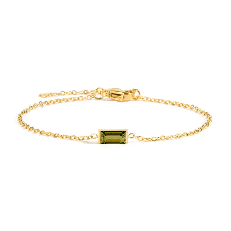 Pulsera con Piedra de Nacimiento Colorida
