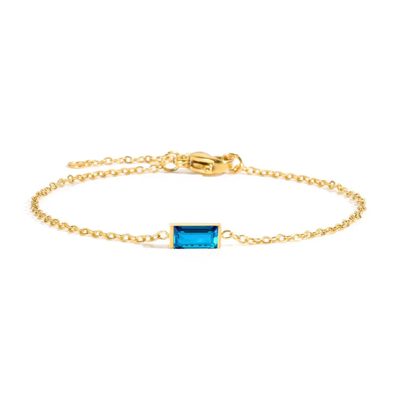 Pulsera con Piedra de Nacimiento Colorida