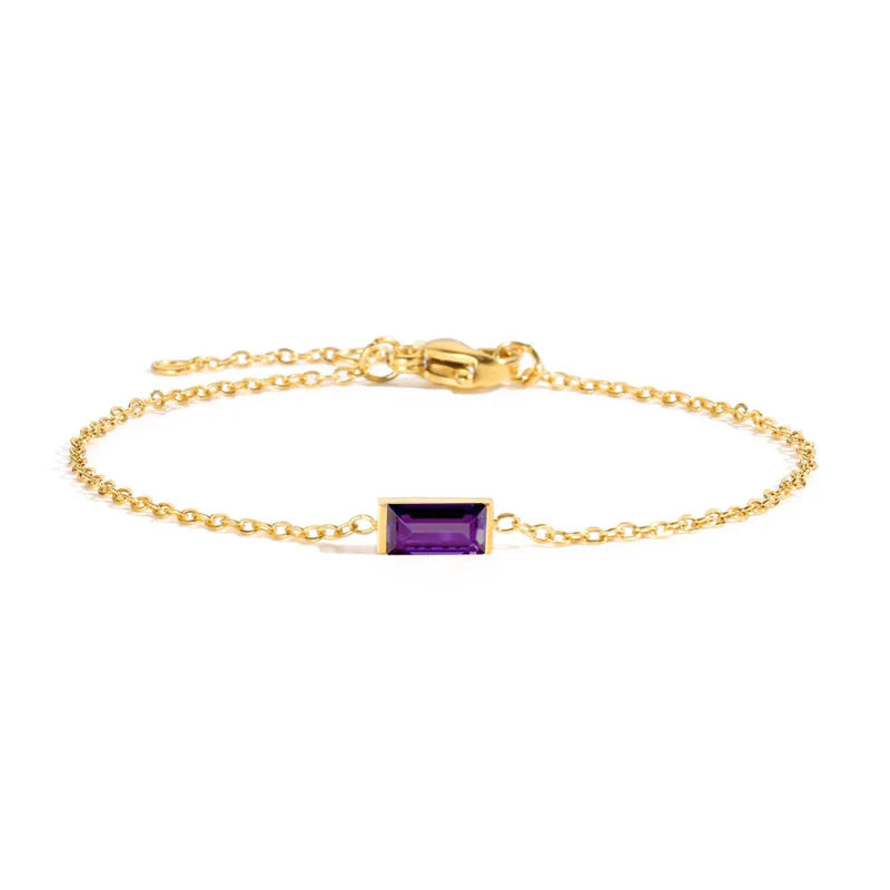 Pulsera con Piedra de Nacimiento Colorida