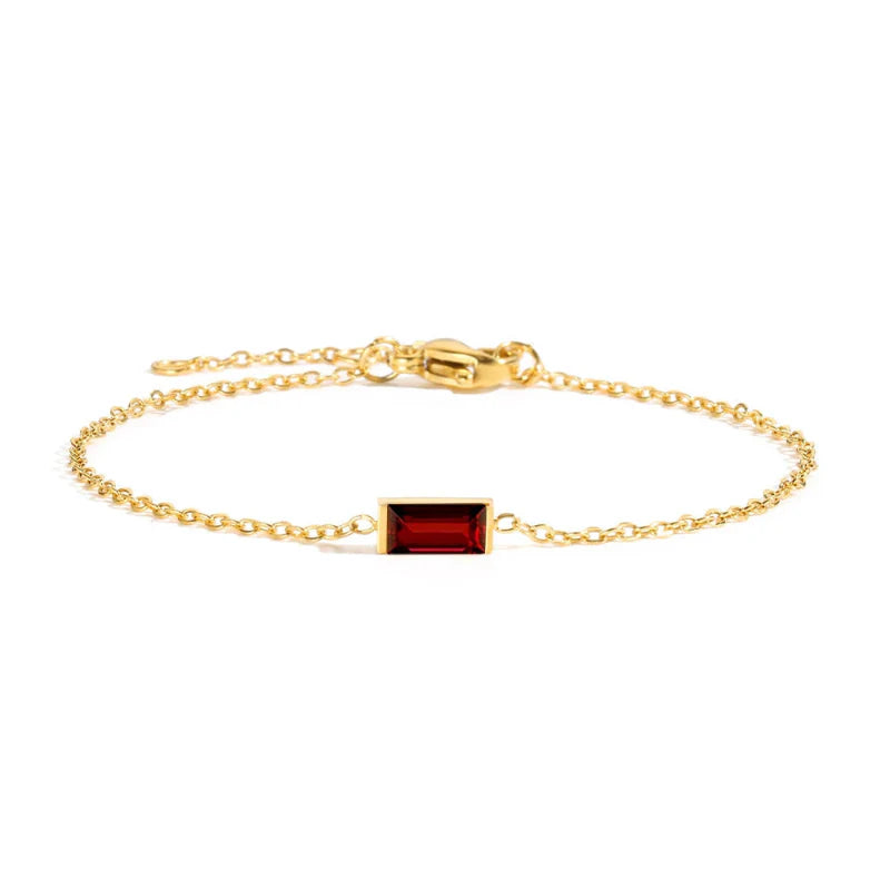 Pulsera con Piedra de Nacimiento Colorida
