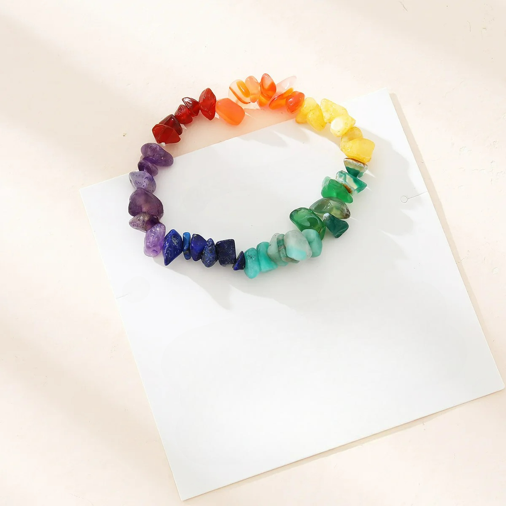 Pulsera con Piedras Naturales 7 Chakras multicolor
