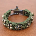 Pulsera con Calaveras verdes
