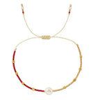 Bracelet bicolore initiale - lettre