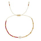 Bracelet bicolore initiale - lettre