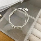 Elegante Pulsera de Esclava con Perlas para Mujer