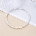 Bracelet blanc initiale - lettre