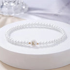 Bracelet blanc initiale - lettre