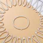 Bracelet blanc initiale - lettre