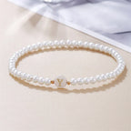 Bracelet blanc initiale - lettre