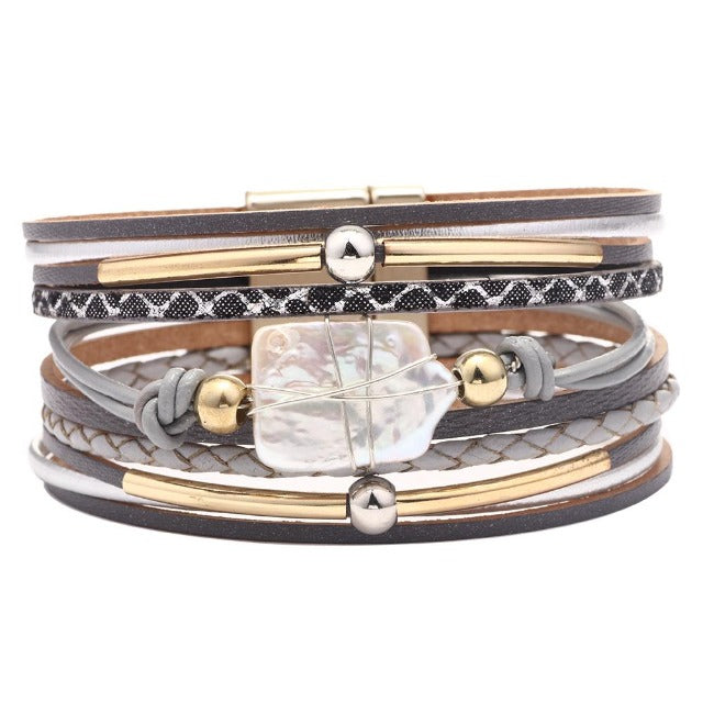 Pulsera Bohemia Chic gris
