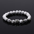 Pulsera Cabeza de Buda Plata Amuleto de la Suerte
