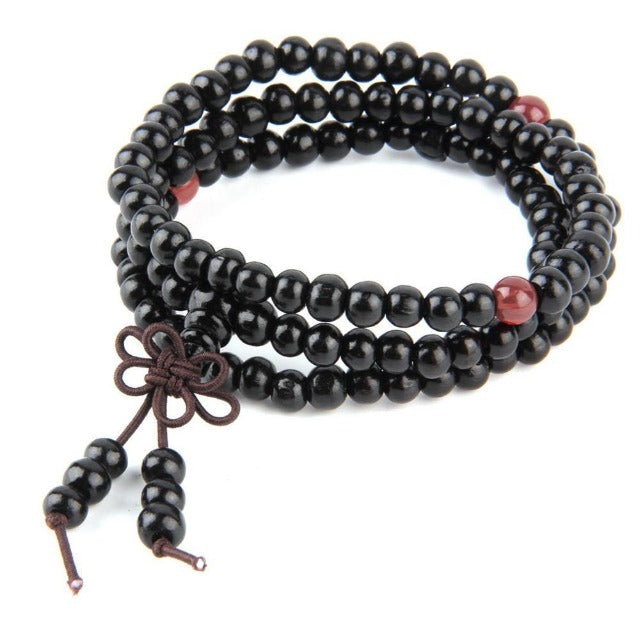 Pulsera Budista de la Suerte negra