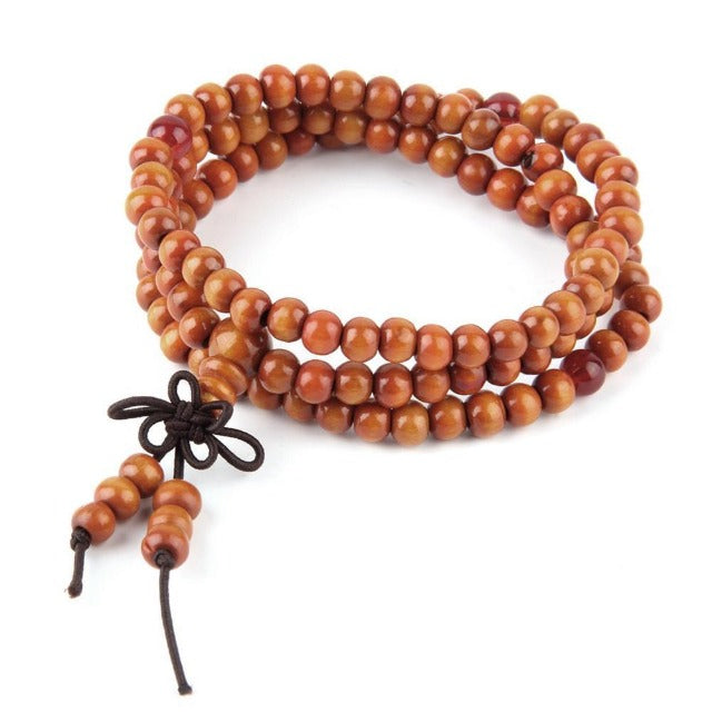 Pulsera Budista de la Suerte naranja