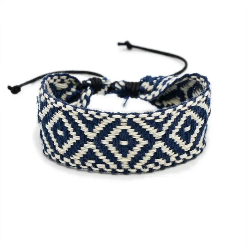 Bracelet brésilien à formes géométriques fait main