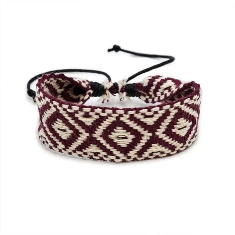 Bracelet brésilien à formes géométriques fait main