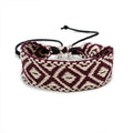 Bracelet brésilien à formes géométriques fait main