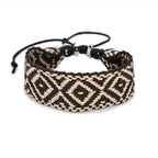 Bracelet brésilien à formes géométriques fait main