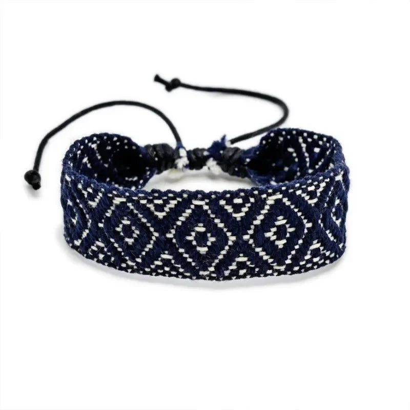 Bracelet brésilien à formes géométriques fait main
