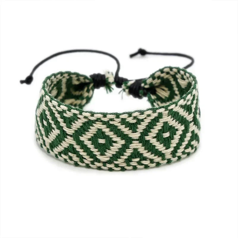Bracelet brésilien à formes géométriques fait main