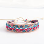 Bracelet brésilien boho brodé fait main