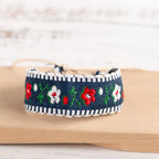 Bracelet brésilien boho brodé fait main