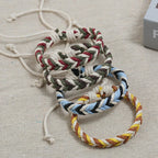 Bracelet brésilien en fil de coton effet naturel