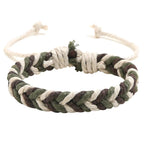 Bracelet brésilien en fil de coton effet naturel