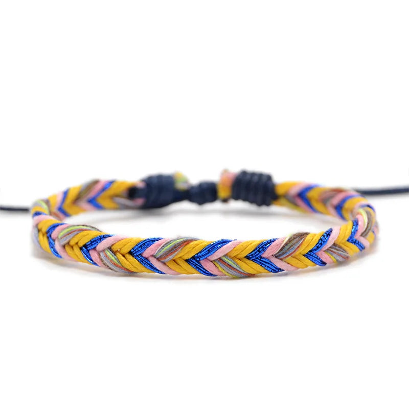 Bracelet brésilien minimaliste en fil de coton