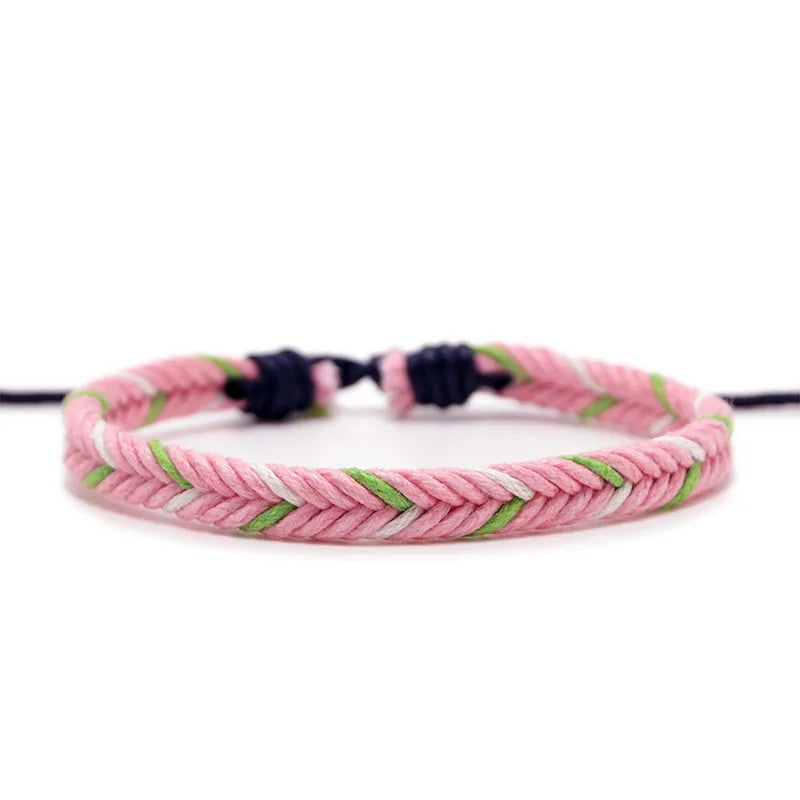 Bracelet brésilien minimaliste en fil de coton