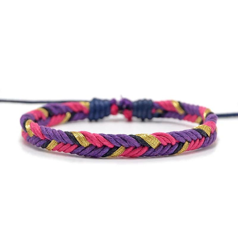 Bracelet brésilien minimaliste en fil de coton