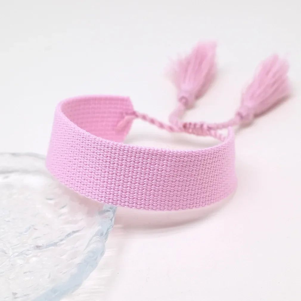 Bracelet brésilien pastel doux fait main