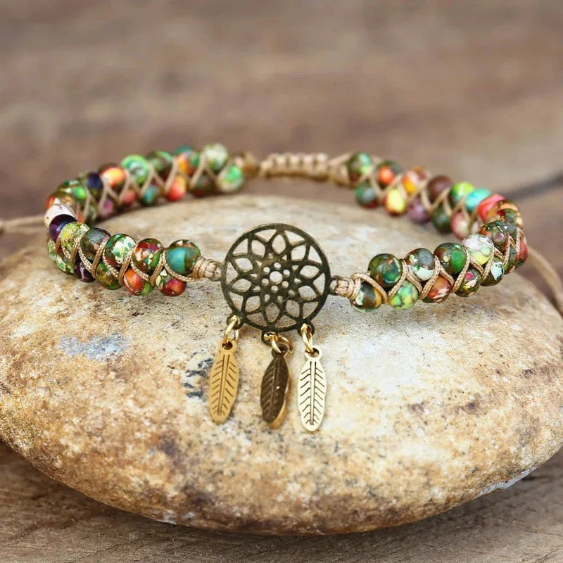 Pulsera Sensor de Sueños con Piedras Naturales