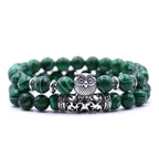 Pulsera Búho - Pulsera Búhos Perlas verde