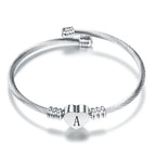 Bracelet coeur avec initiale - lettre