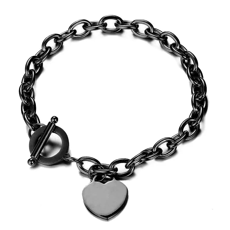 Pulsera Corazón Grumete Mujer negro