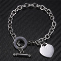 Pulsera Corazón Grumete Mujer plata