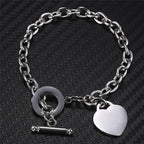 Pulsera Corazón Grumete Mujer plata