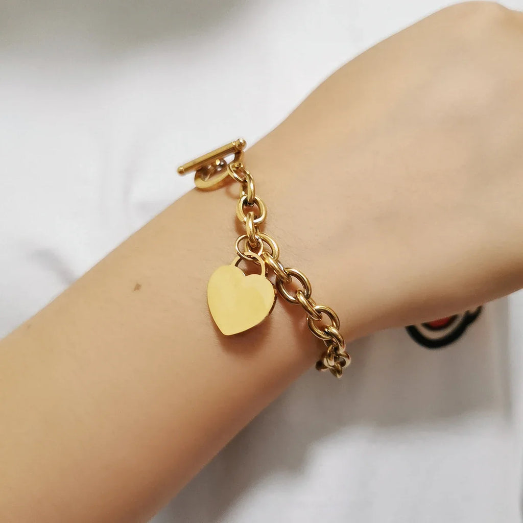 Pulsera Corazón Grumete Mujer oro