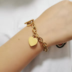 Pulsera Corazón Grumete Mujer oro
