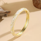 Pulsera Colorida con Flores blanco