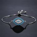Pulsera contra el Mal de Ojo Azul Griego Turco Matiasma Mataki Gourmette plata 1