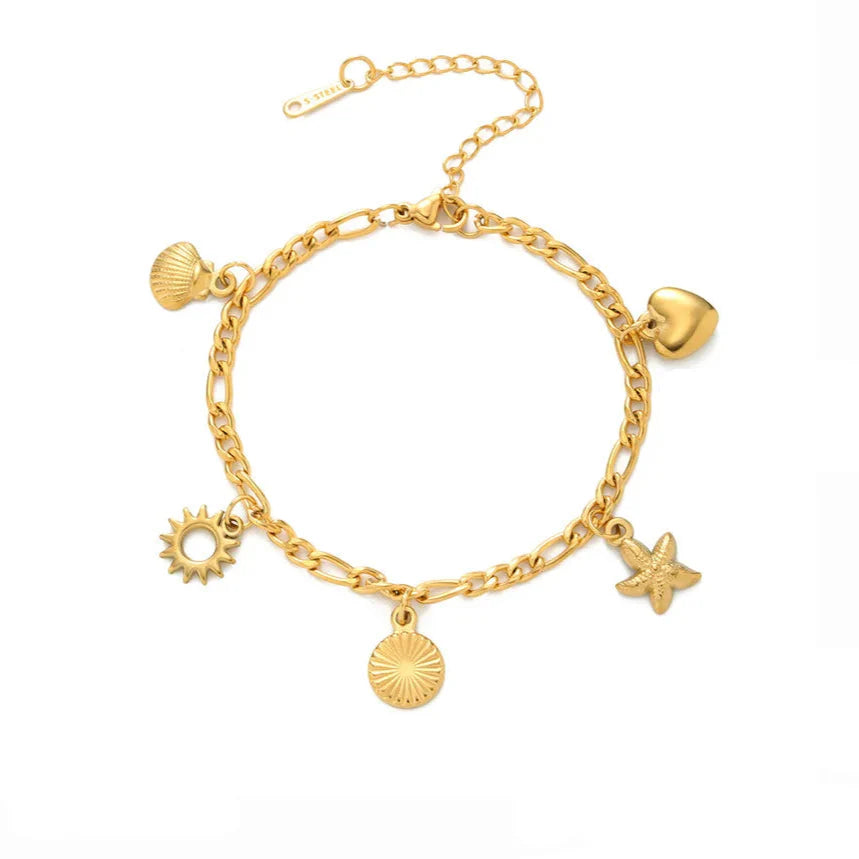 Pulsera de Conchas para Mujer oro