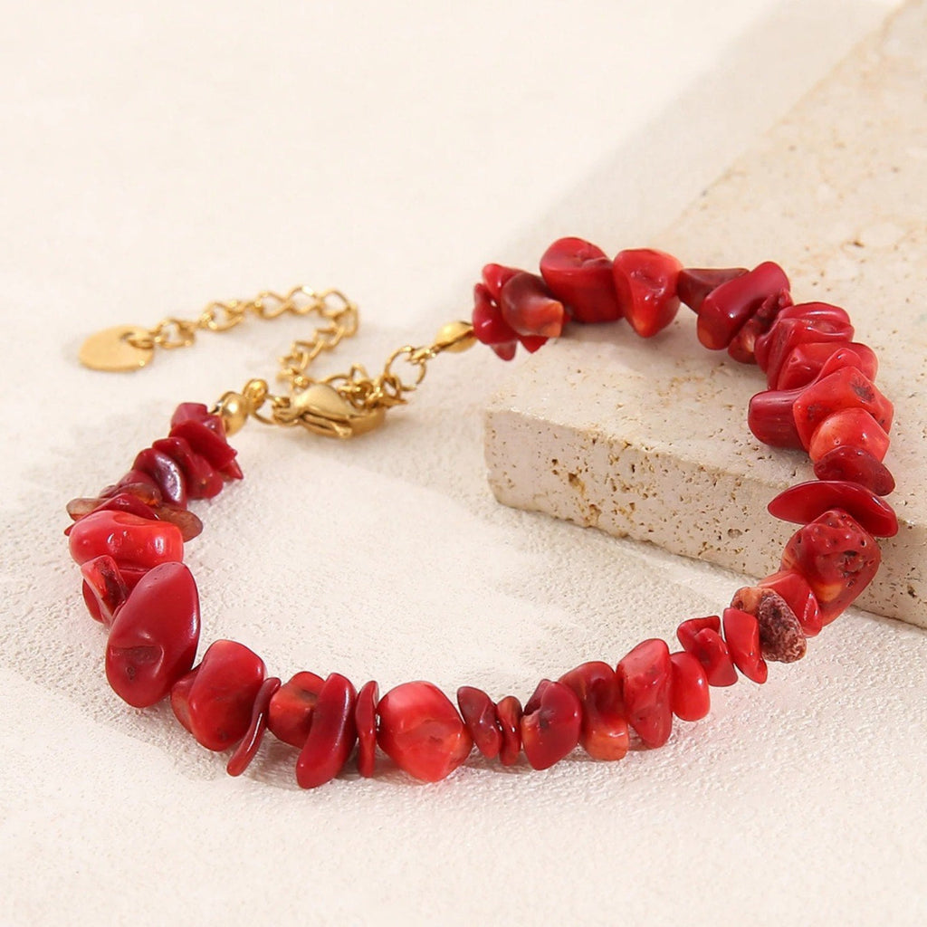 Pulsera Coral Rojo