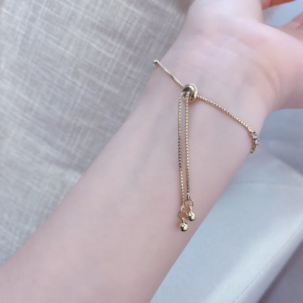 Pulsera Luna Creciente Mujer Esclava con Circonitas